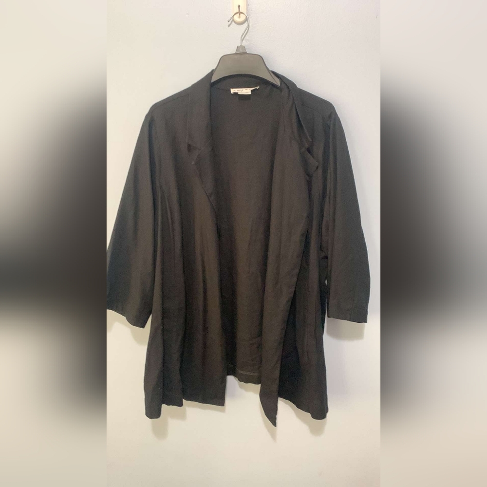 Oversized linen blend blazer